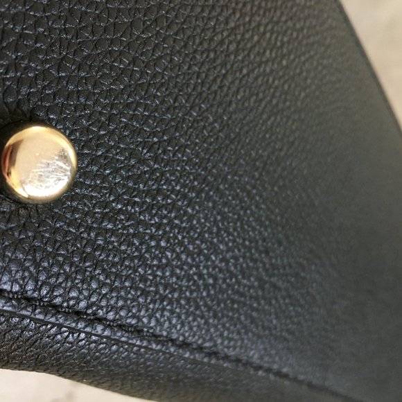 COACH Turnlock Edie Shoulder Bag in Pebble Leather - Black - Picture 3 of 15